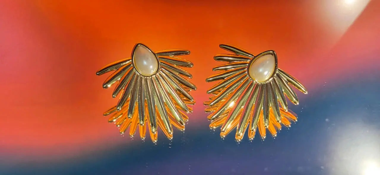 Anti tarnish earrings | Solaris Teardrop Cearo ornato jewellery