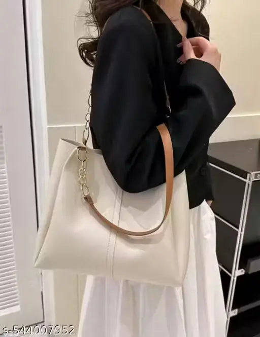 Hand Bag For College/Office in beige colour ENAYAFASHION