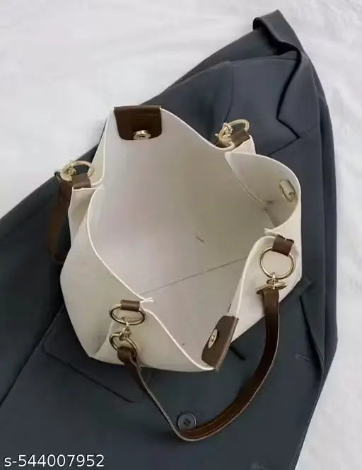 Hand Bag For College/Office in beige colour ENAYAFASHION