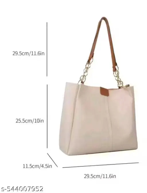 Hand Bag For College/Office in beige colour ENAYAFASHION