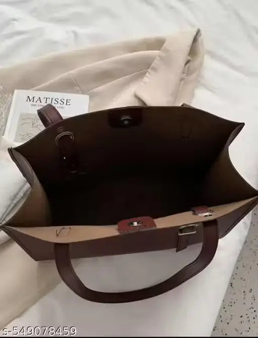 College and office handbags in brown colour ENAYAFASHION